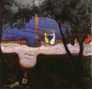 Edvard Munch The Dance in the seaside oil painting